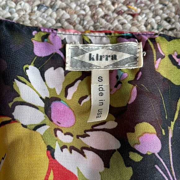 Kirra Floral Sheer Top With Ruffle - Picture 2 of 6